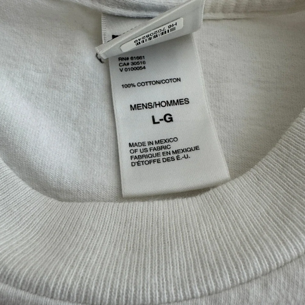 The North‎ Face T-Shirt Mens Large White Half Dome Logo Cotton Short Sleeve Tee
